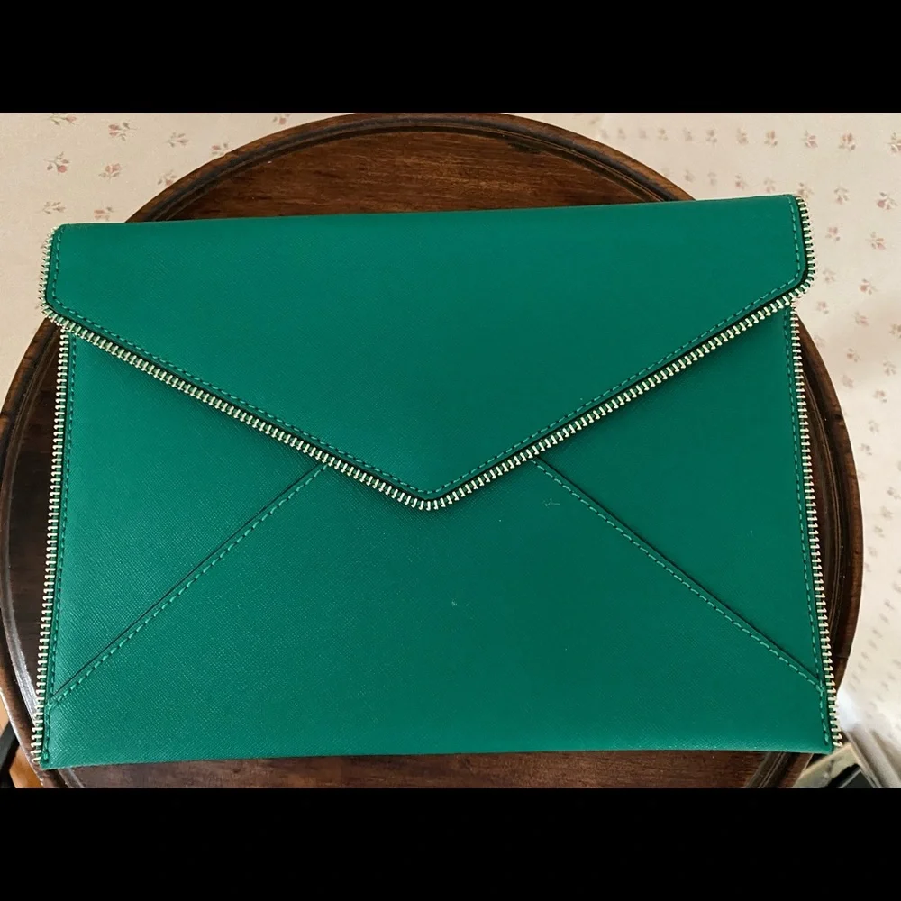 Rebecca Minkoff Teal Envelope Clutch